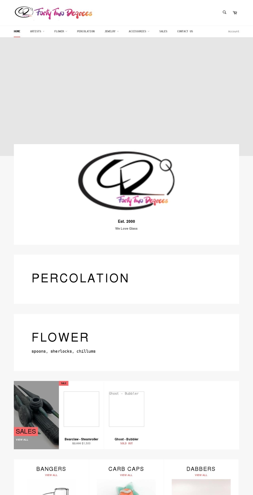 theoriginal42degrees.com shopify website screenshot
