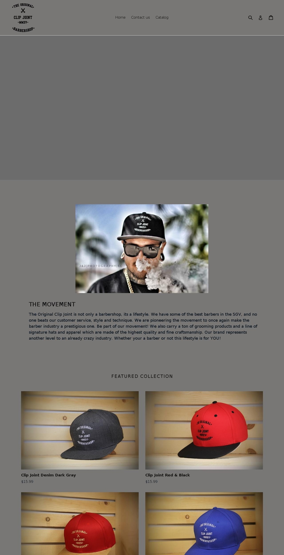 theoriginalclipjointbarbershop.com — Shopify storefront screenshot