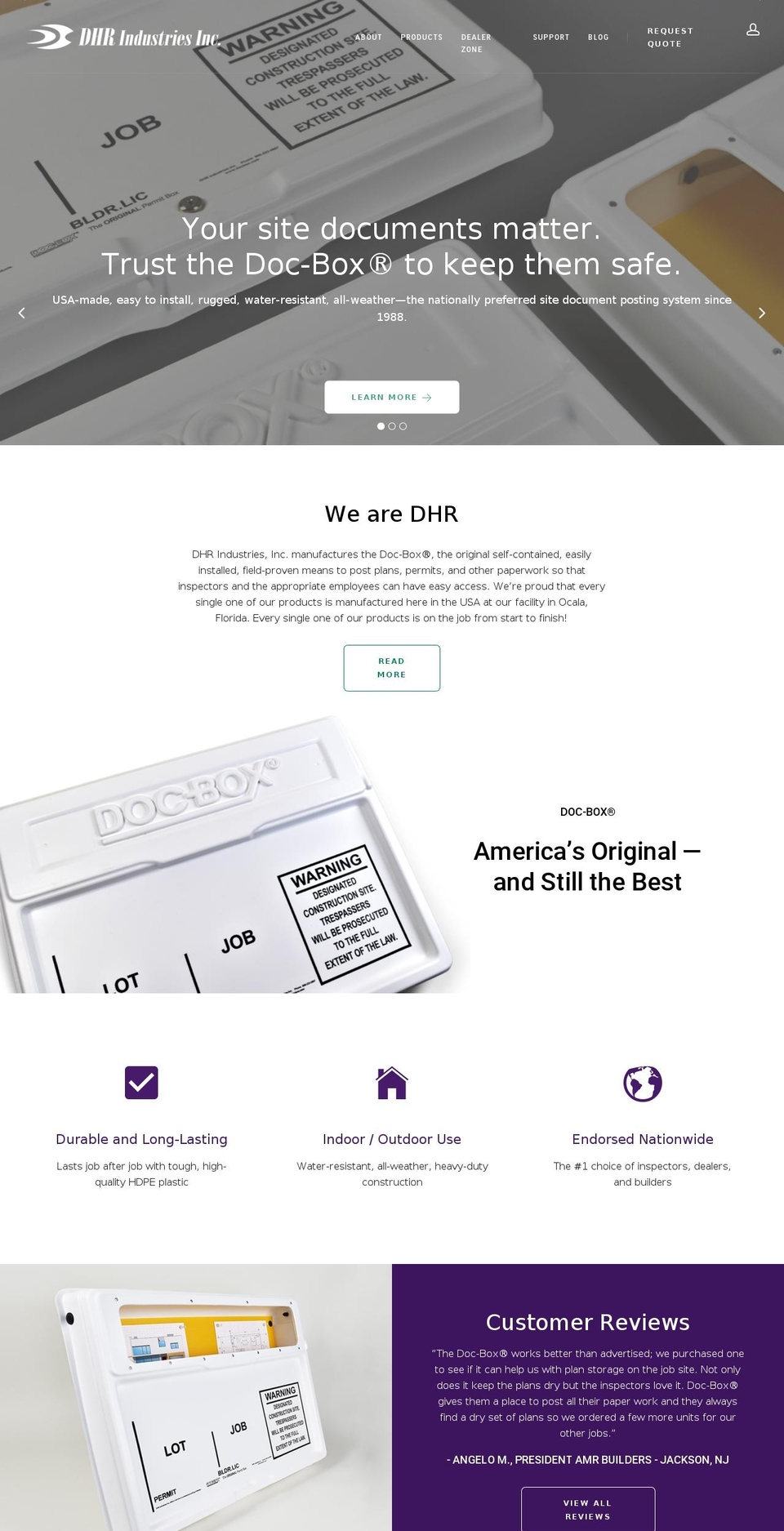 theoriginaldocbox.com — Shopify storefront screenshot
