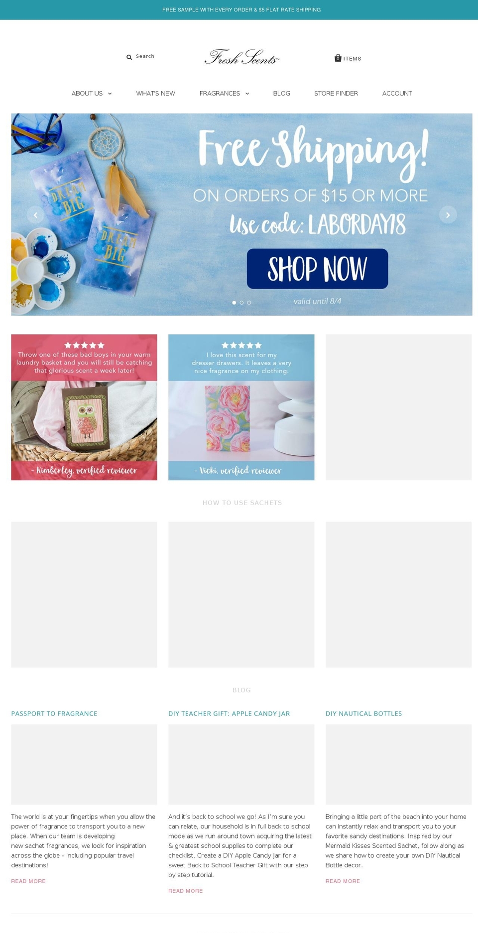 theoriginalfreshscents.com — Shopify storefront screenshot