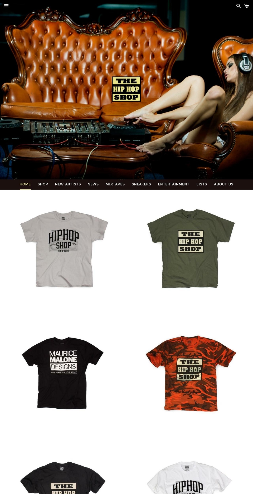 theoriginalhiphopshop.net shopify website screenshot