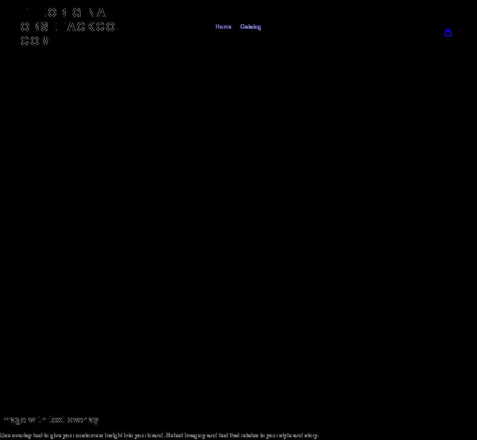 theoriginalhorsetackco.com shopify website screenshot