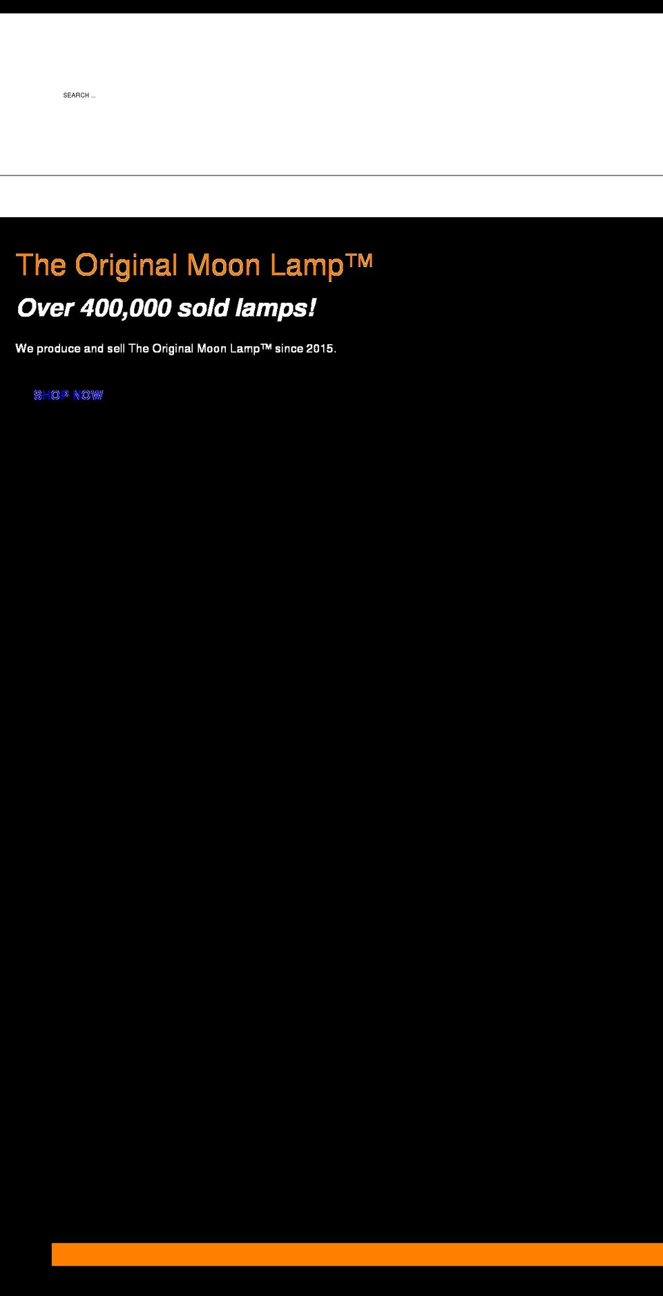 theoriginalmoonlamp.com shopify website screenshot