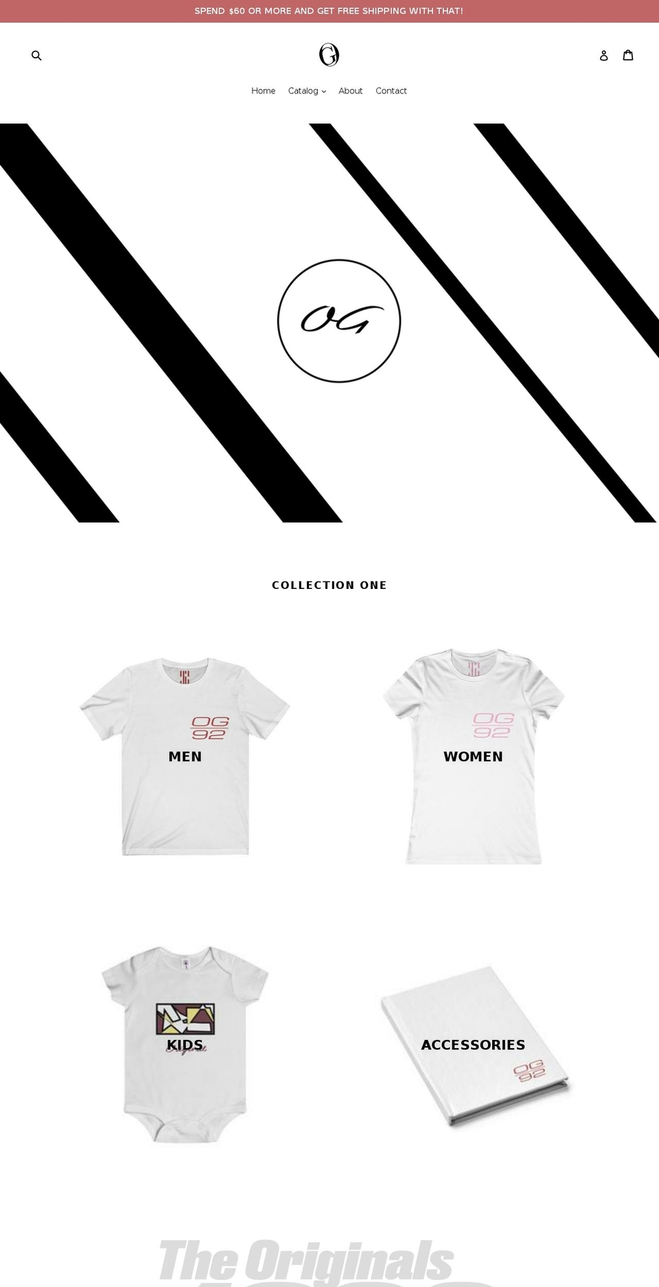 theoriginalsclothing.com — Shopify storefront screenshot