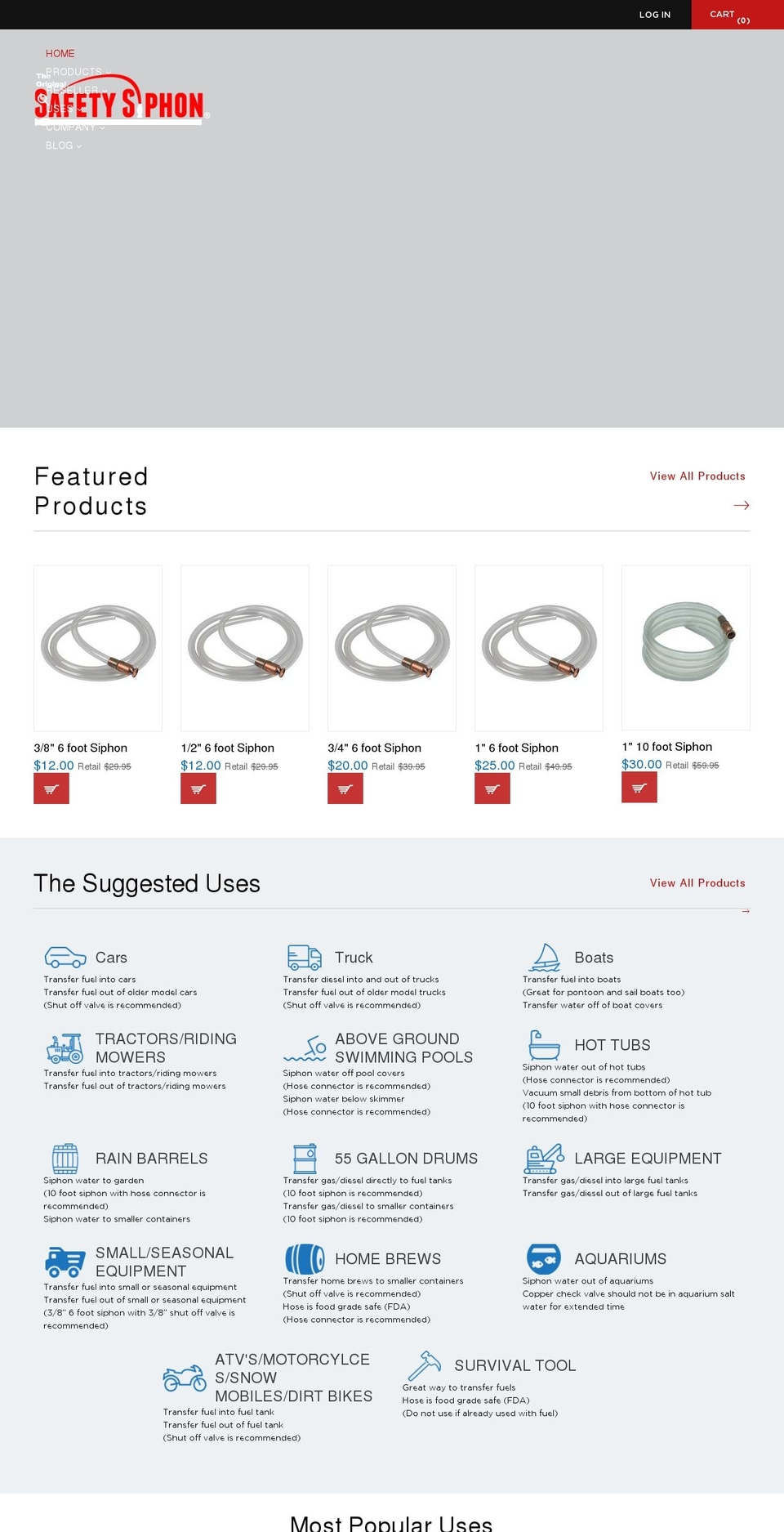 theoriginalsiphon.com — Shopify storefront screenshot