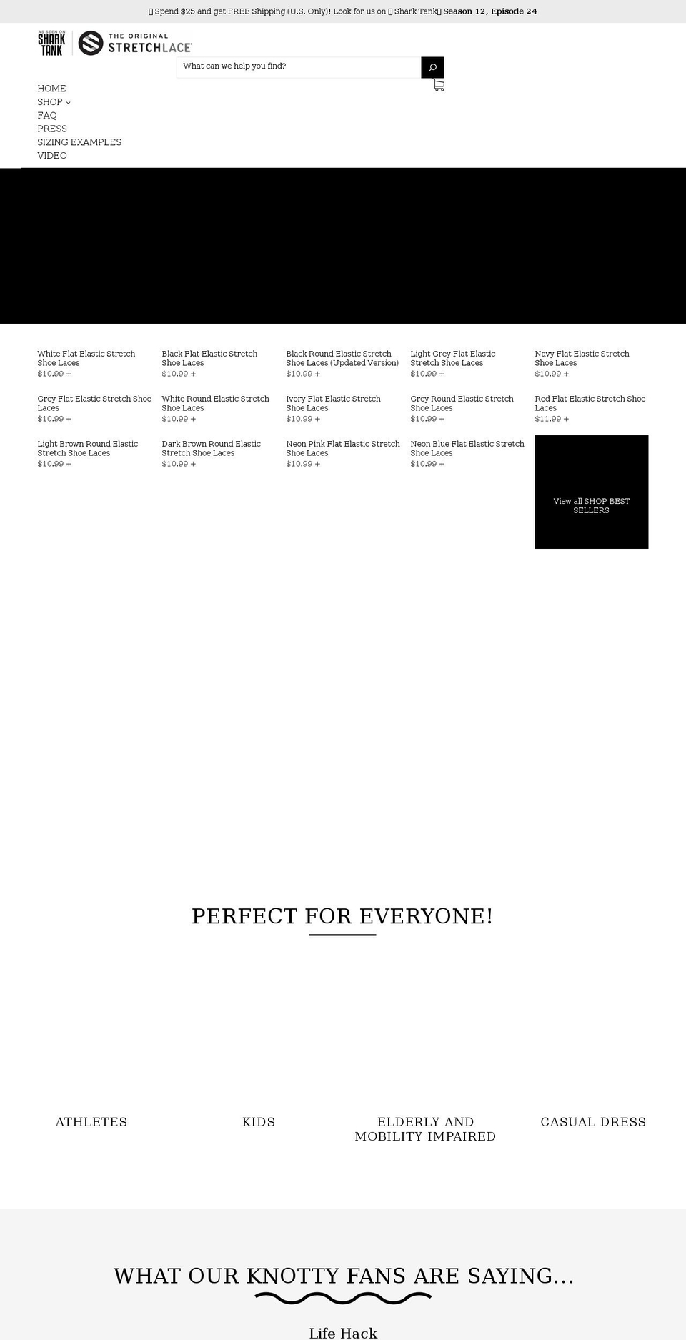 theoriginalstretchlace.com shopify website screenshot