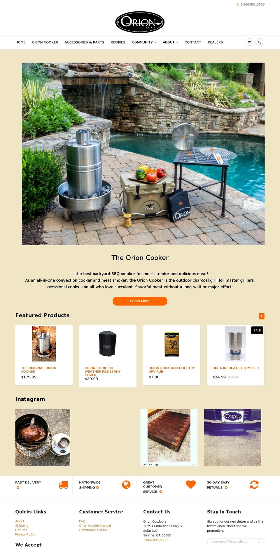theorioncooker.com shopify website screenshot