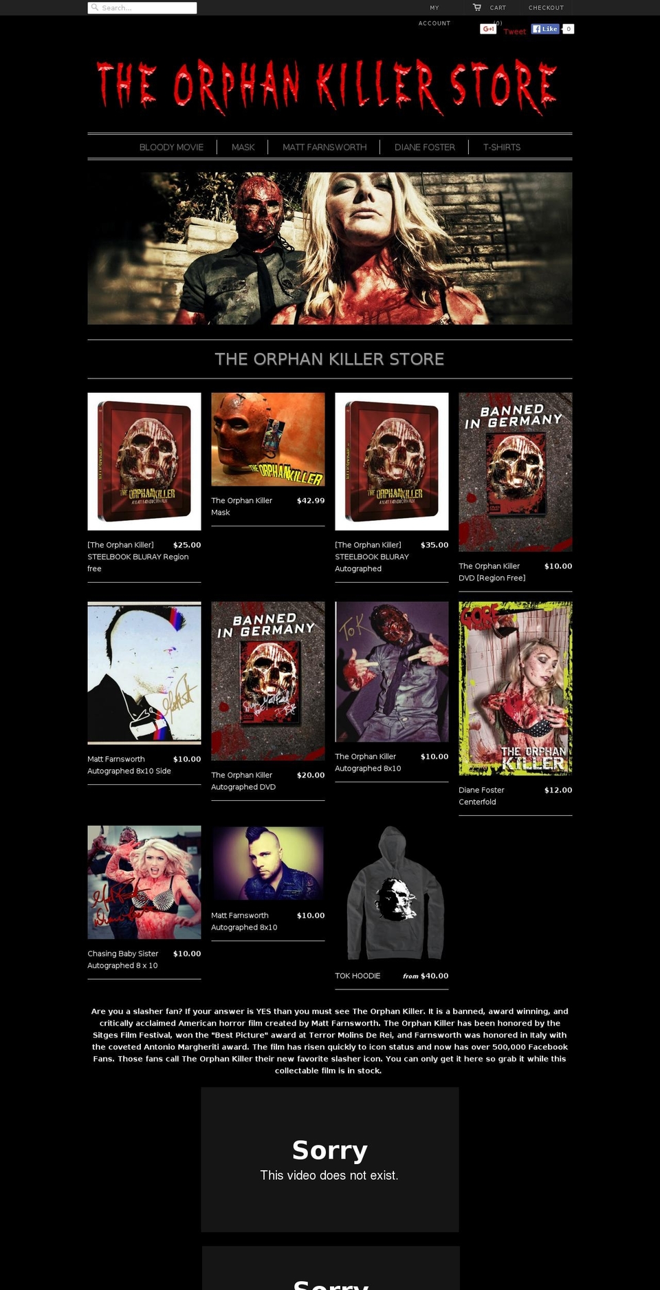 theorphankillerstore.com shopify website screenshot