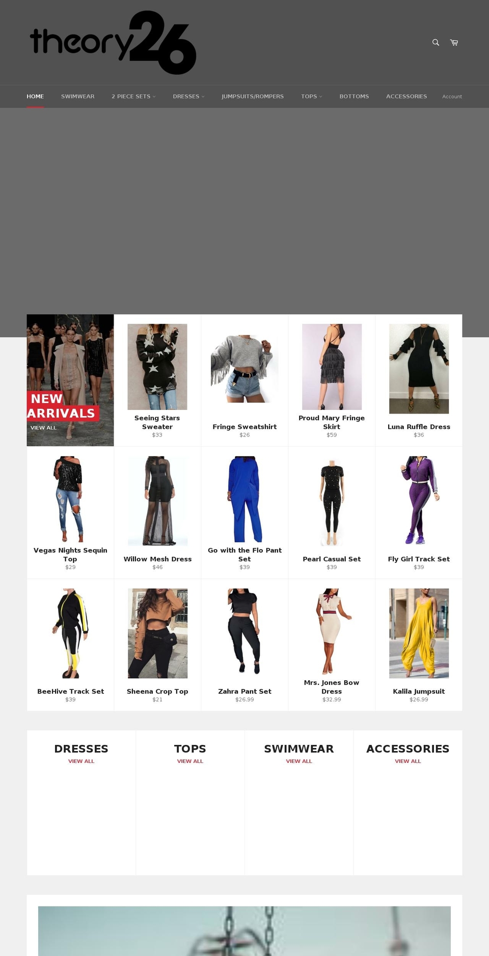 theory26.com — Shopify storefront screenshot