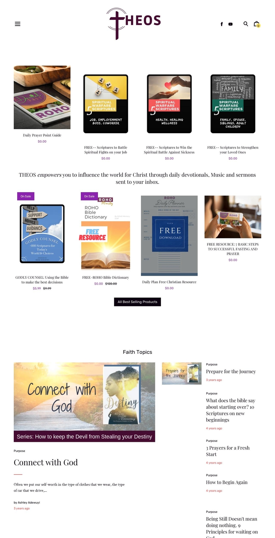 theosacademy.com shopify website screenshot