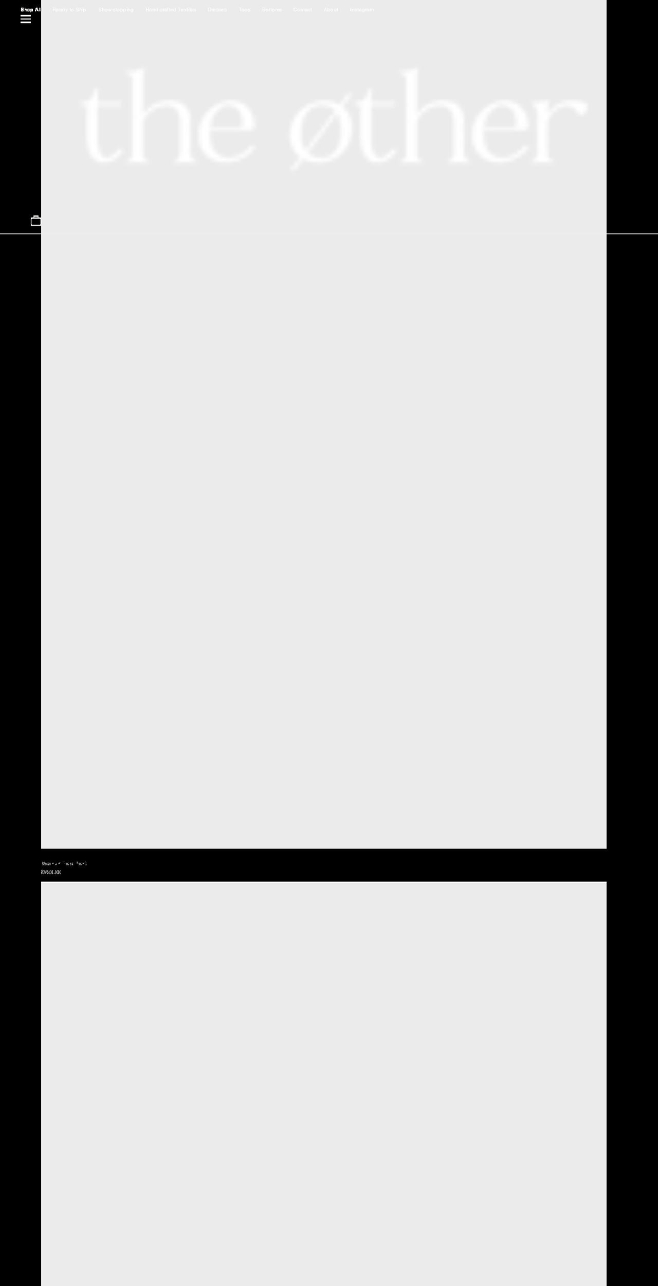 theother-collection.com shopify website screenshot