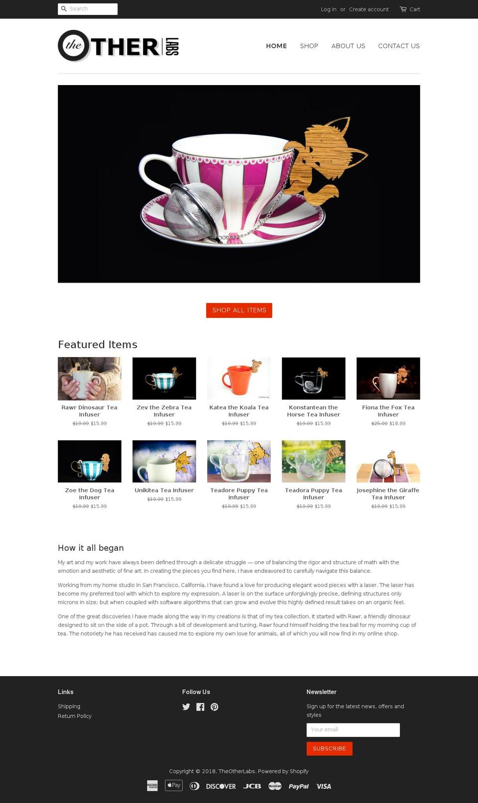 theotherlabs.com — Shopify storefront screenshot