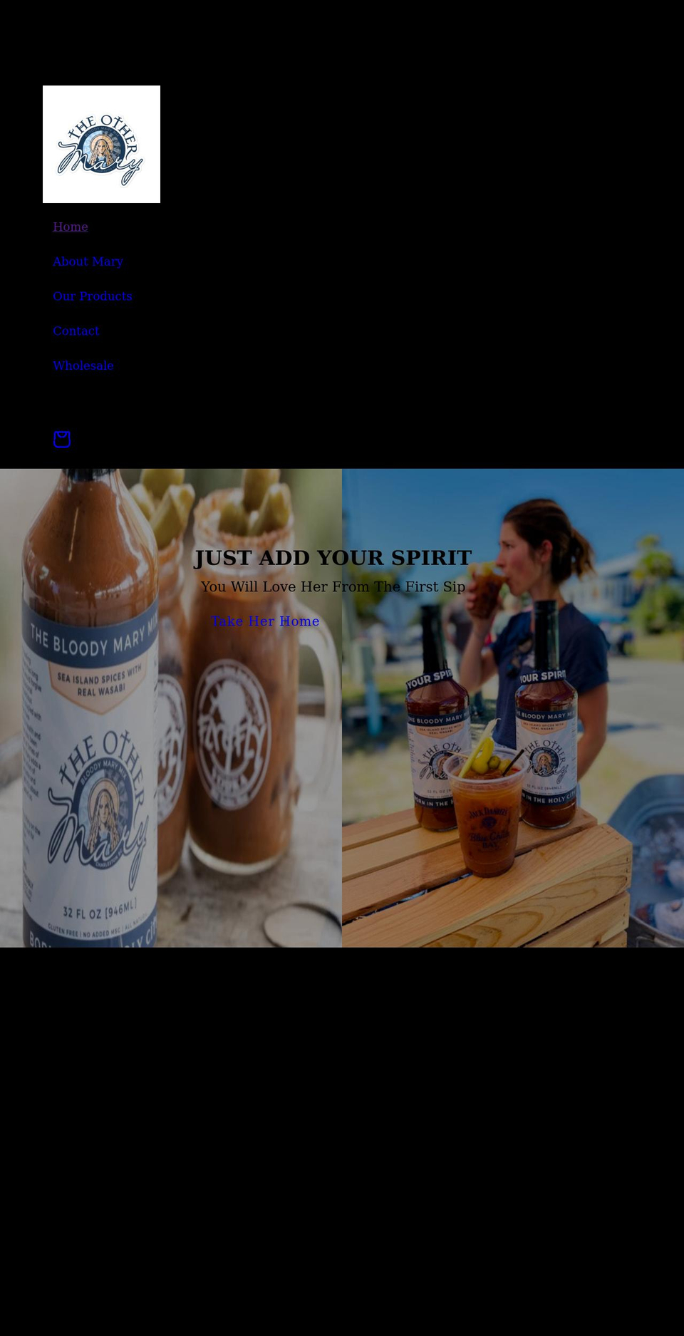 theothermarymix.com shopify website screenshot