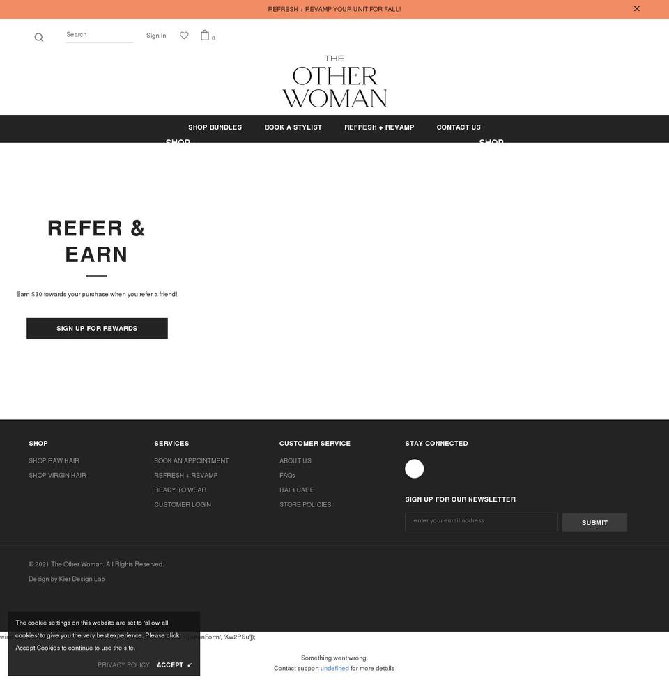 theotherwomen.co shopify website screenshot