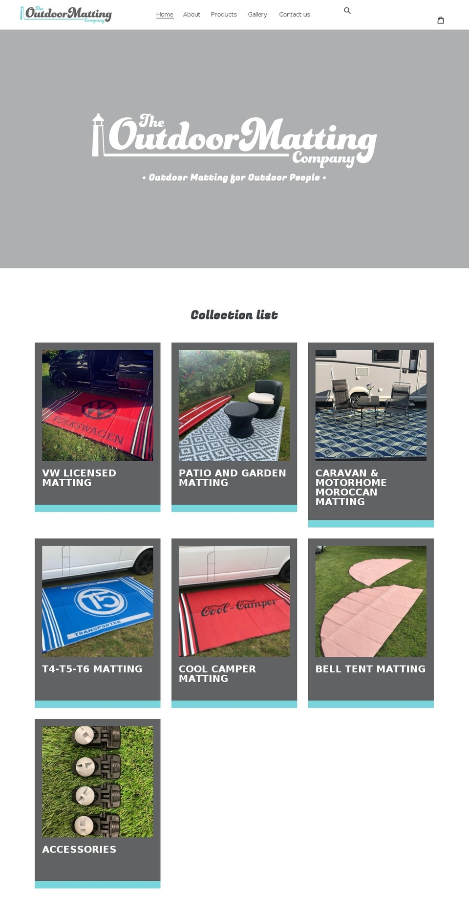 theoutdoormattingcompany.co.uk shopify website screenshot