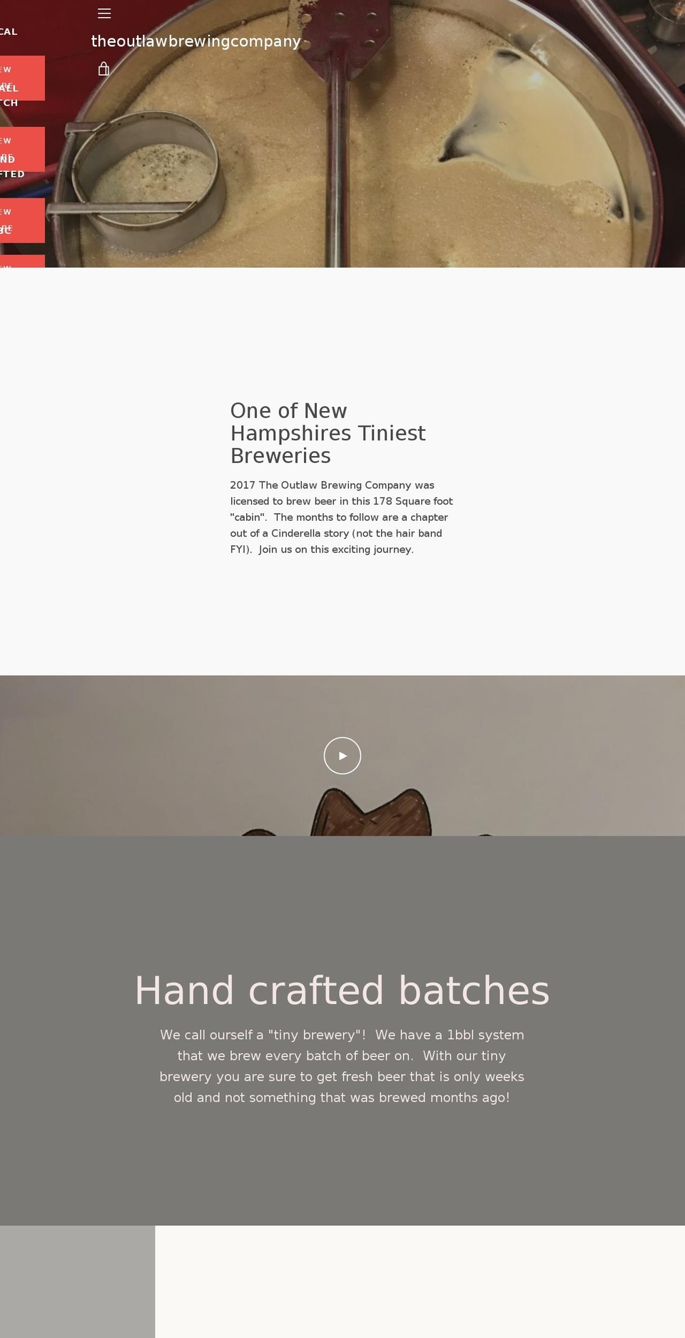 theoutlawbrewingcompany.com — Shopify storefront screenshot