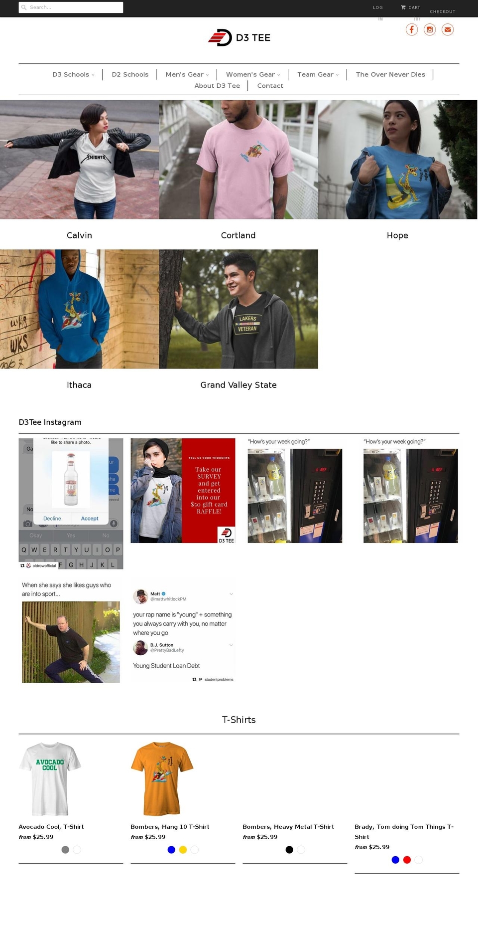 theoverneverdies.com — Shopify storefront screenshot