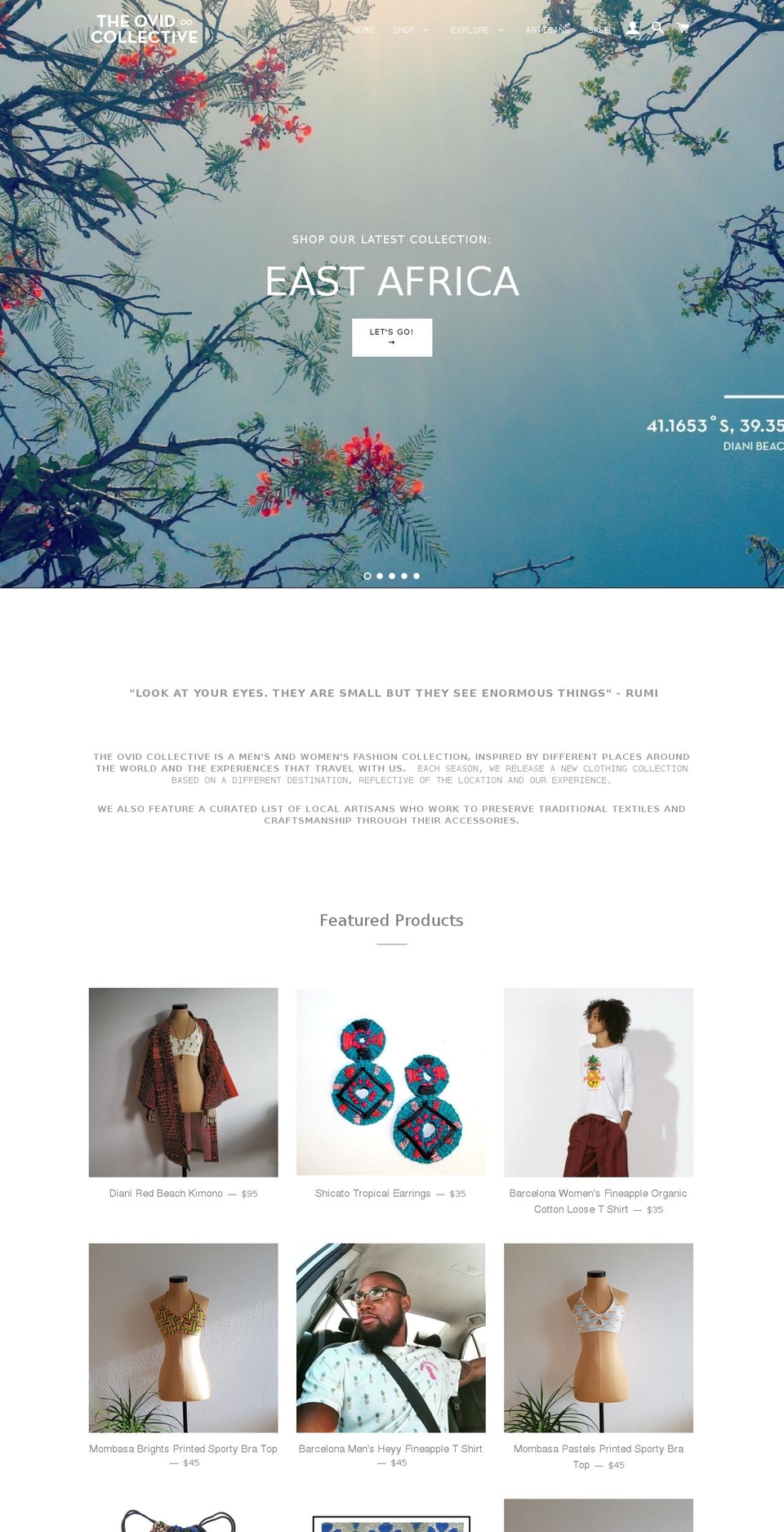 Final Simplified Ovid Collective - 2018 Shopify theme site example theovidcollective.com