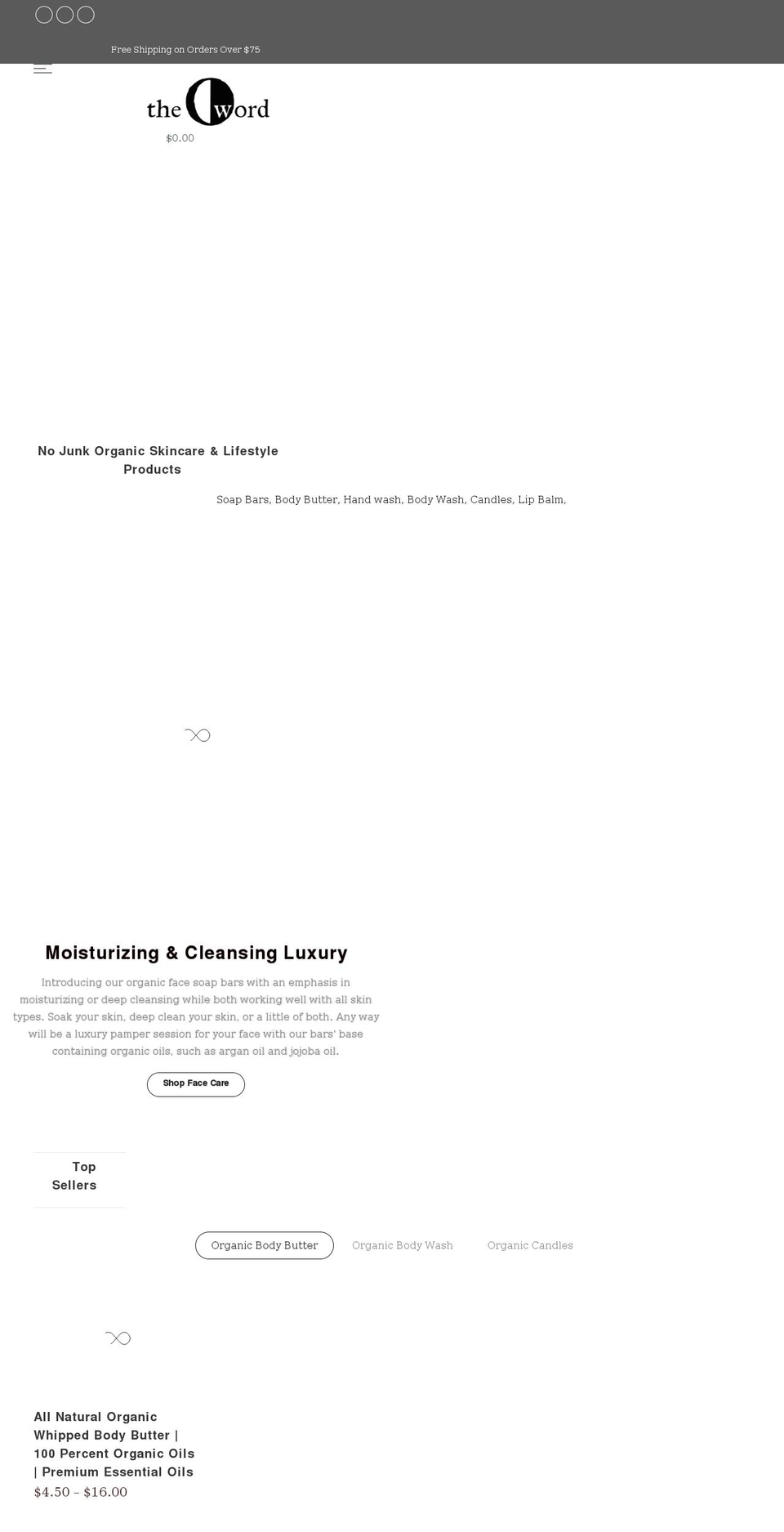 theowordlifestyle.com shopify website screenshot