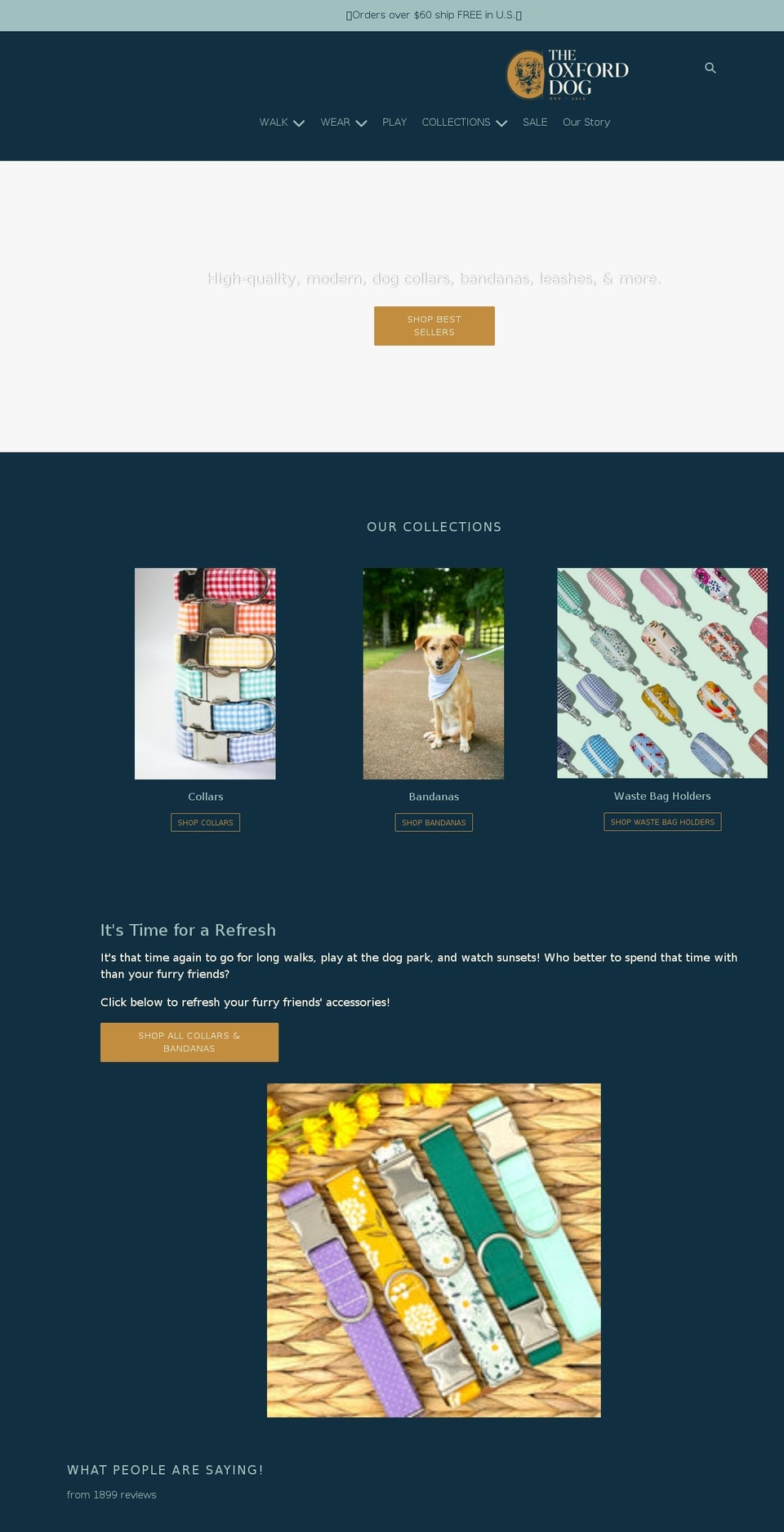 theoxforddog.com shopify website screenshot