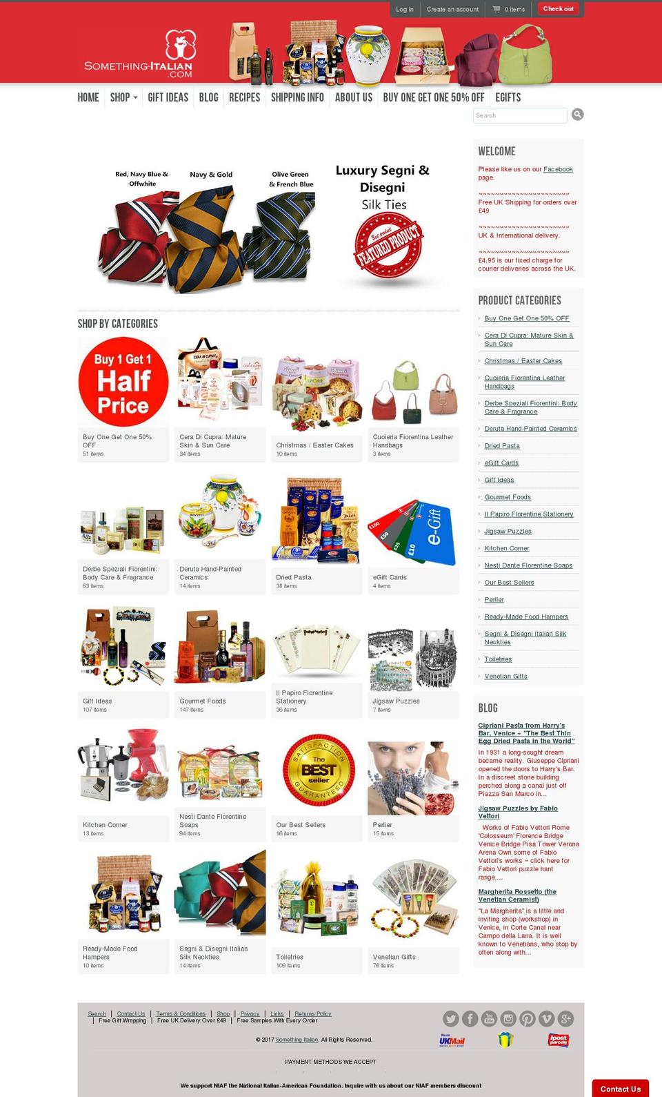 theoxforditalianshop.com shopify website screenshot