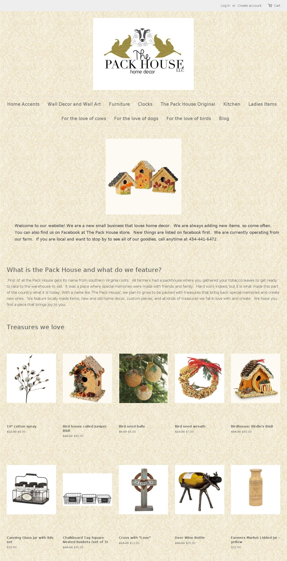 thepackhousestore.com — Shopify storefront screenshot