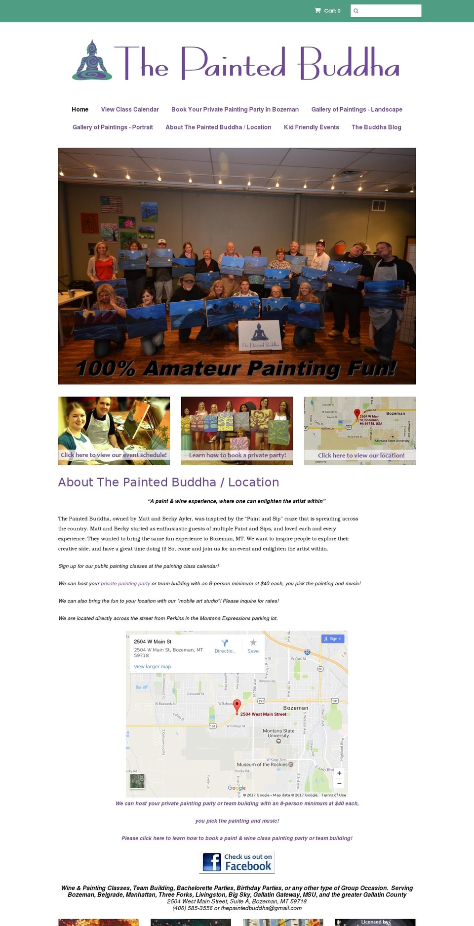 thepaintedbuddha.com shopify website screenshot