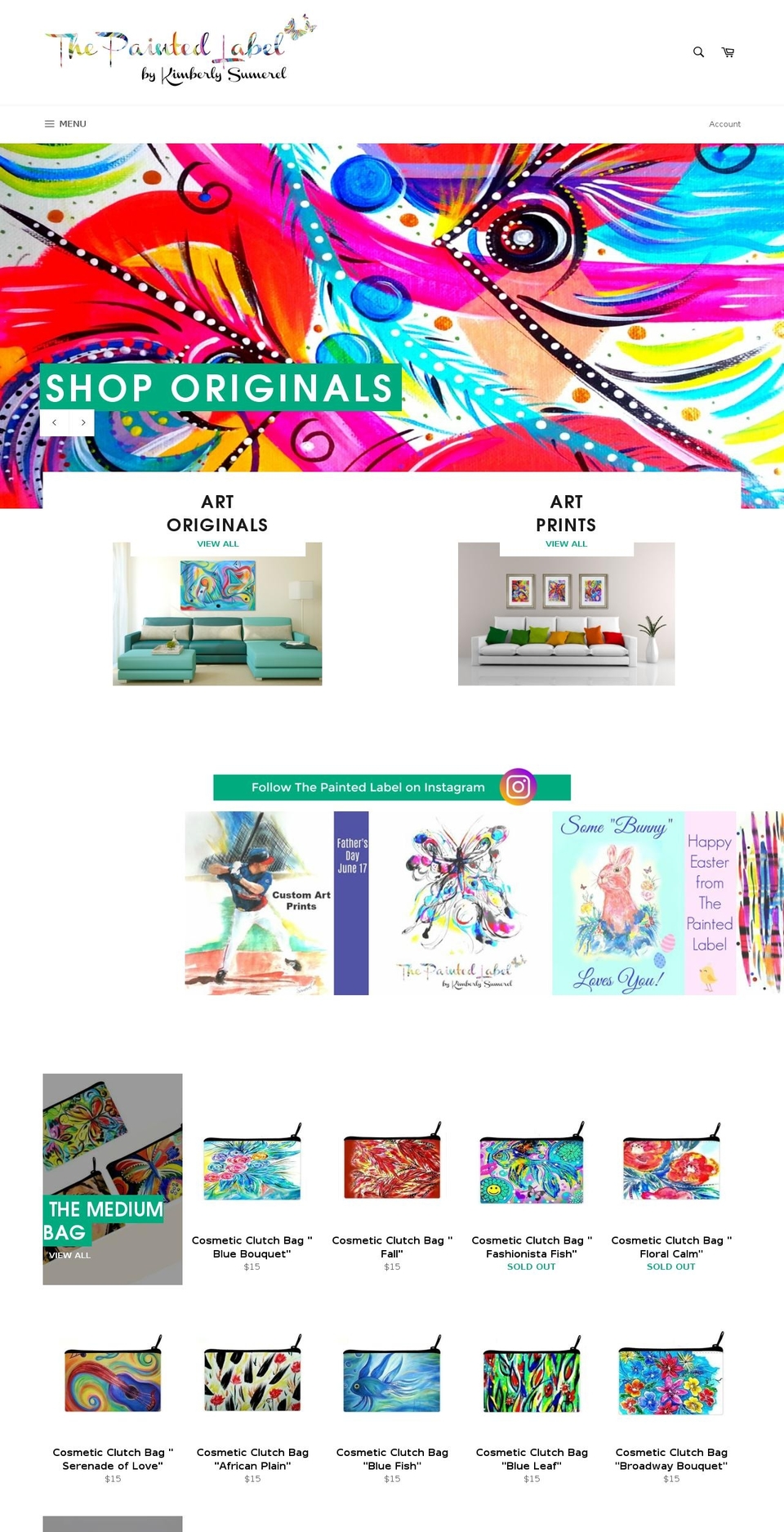 thepaintedlabel.com shopify website screenshot