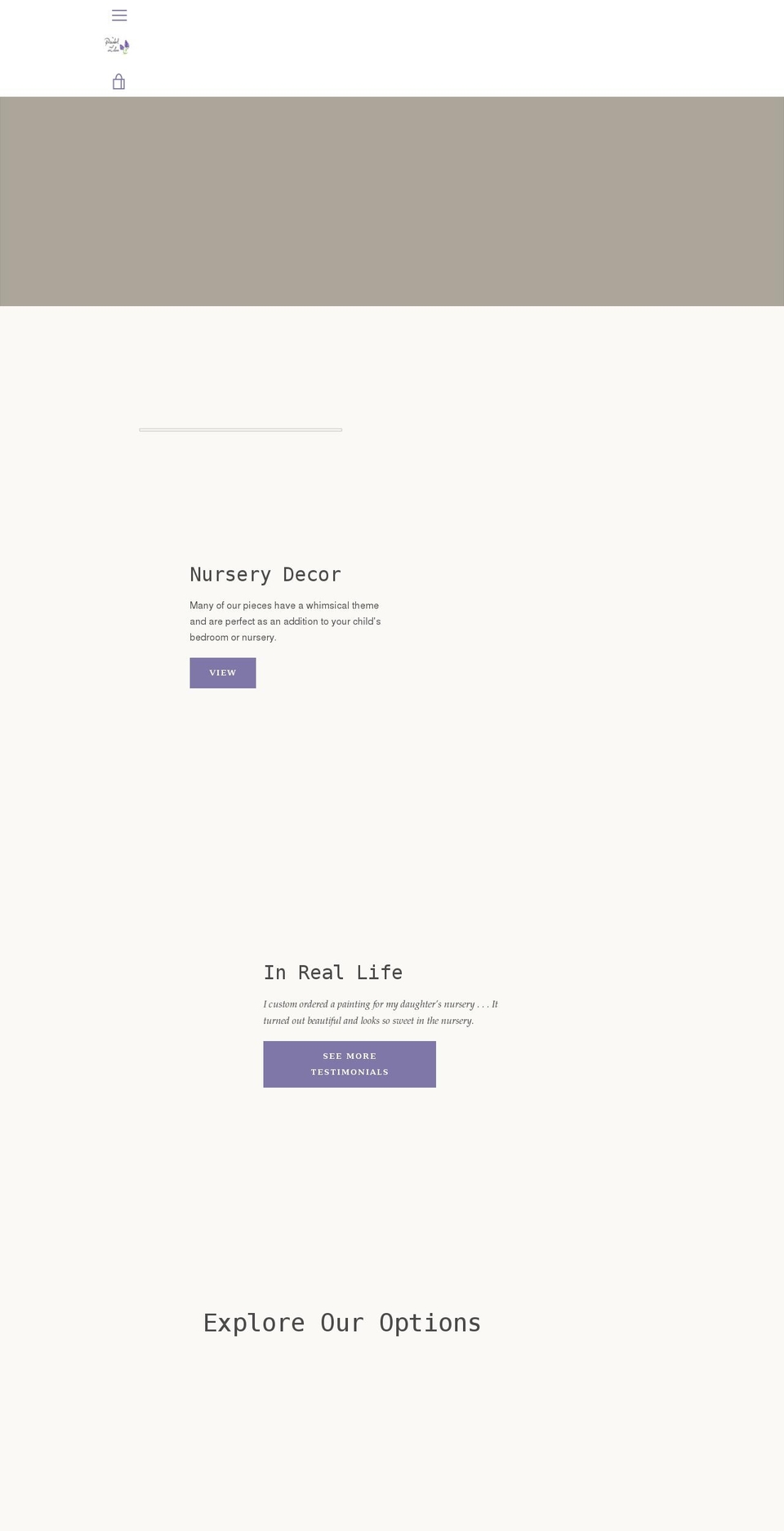 thepaintedlilac.com shopify website screenshot