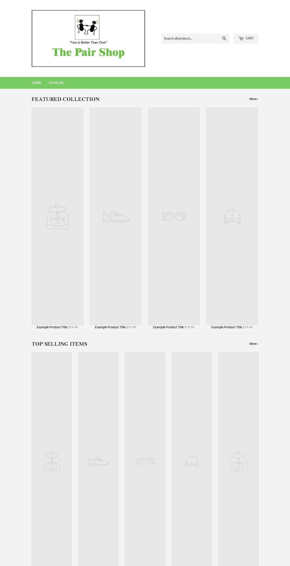 thepairshop.com — Shopify storefront screenshot