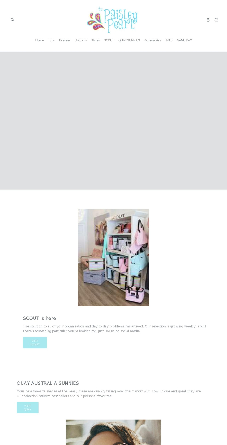 thepaisleypearl.com shopify website screenshot