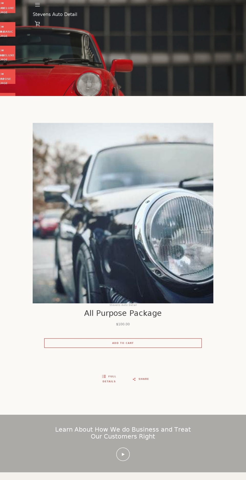 thepamperedowl.com — Shopify storefront screenshot