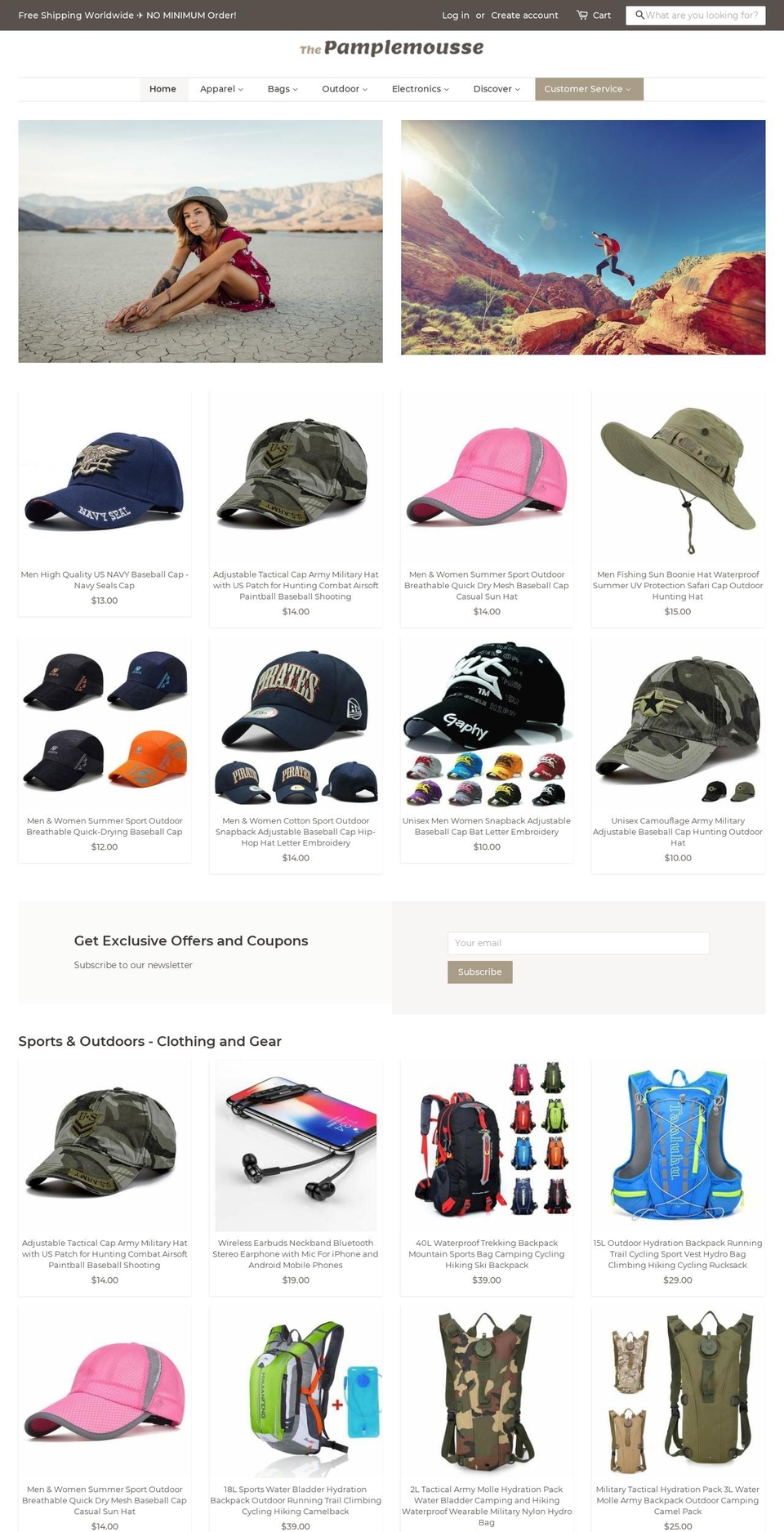thepamplemousse.com — Shopify storefront screenshot