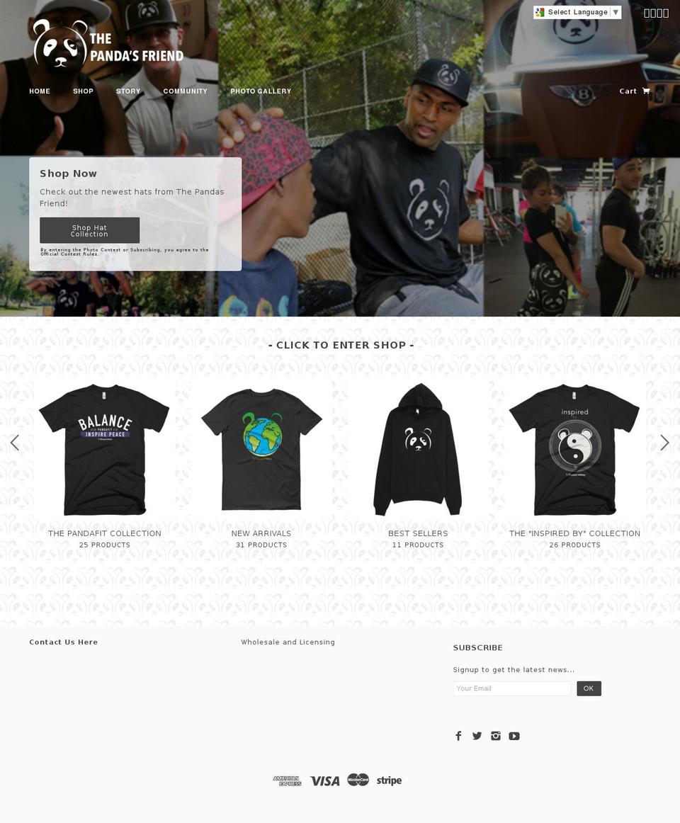 thepandasfriend.com shopify website screenshot