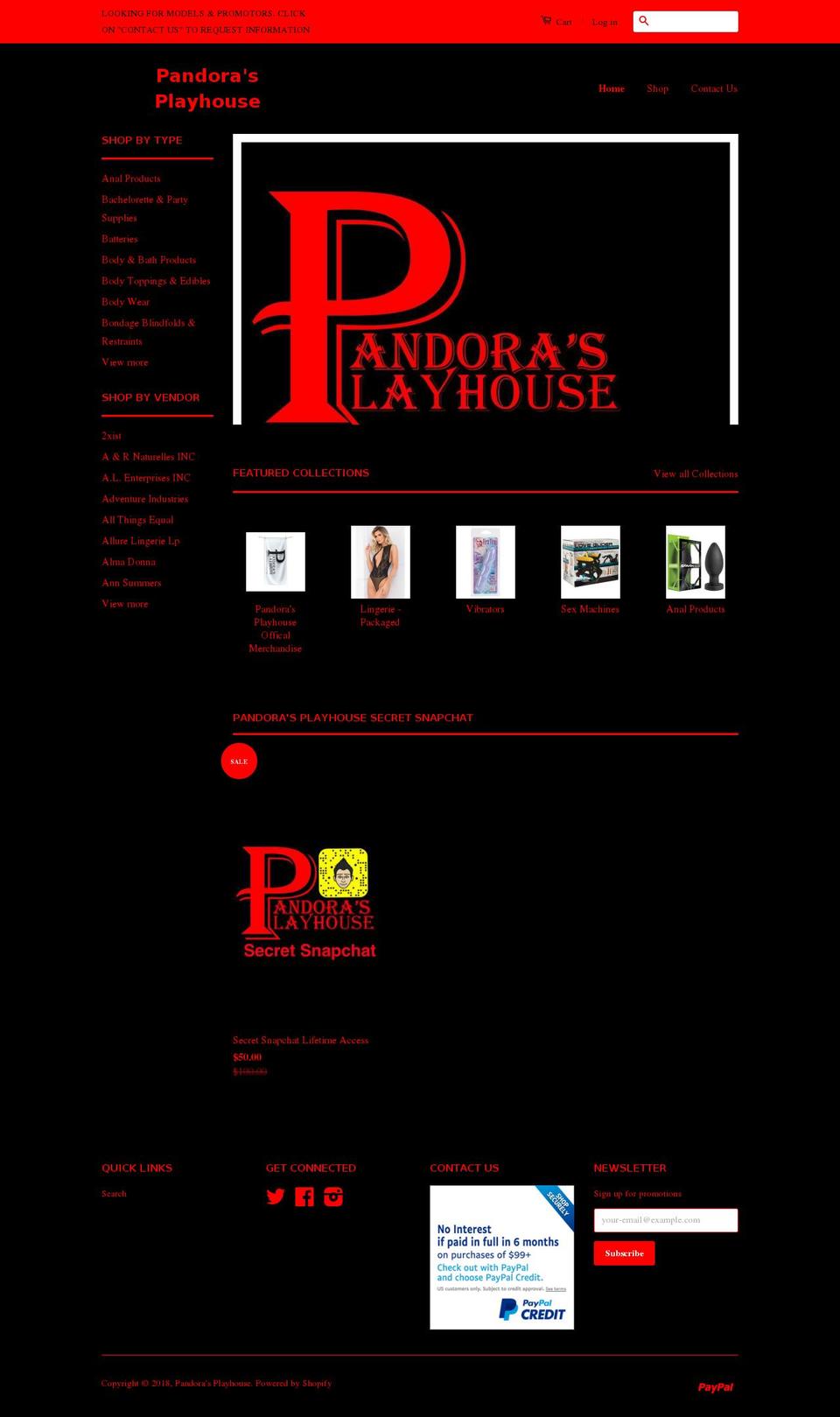 is-turnkey-theme Shopify theme site example thepandorasplayhouse.com