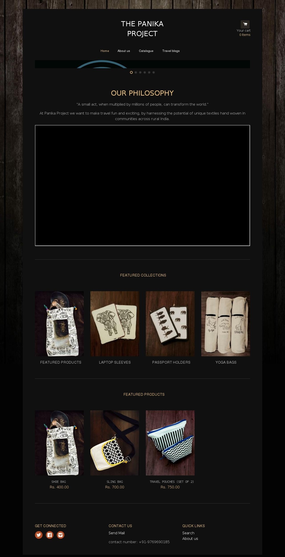 thepanikaproject.com — Shopify storefront screenshot
