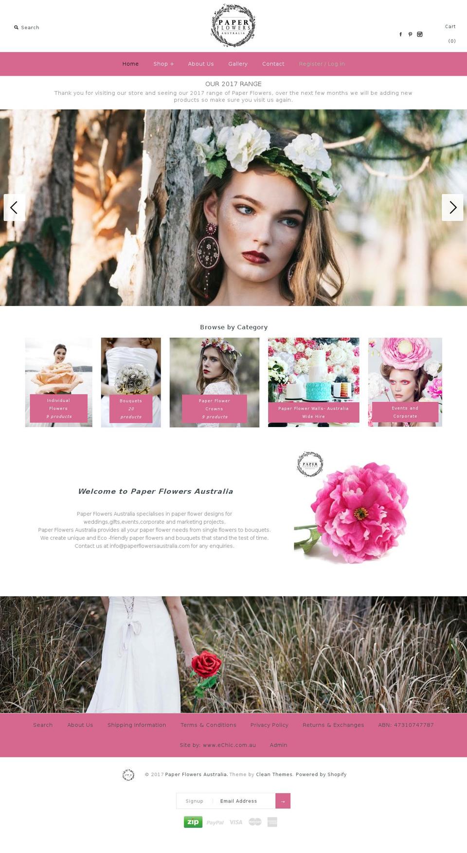 eChic3 -Symmetry-PROD-2015 Shopify theme site example thepaperflorists.com