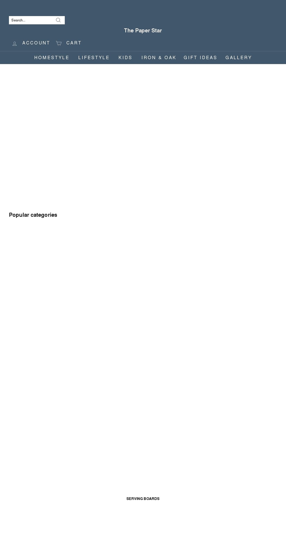 thepaperstar.co.uk shopify website screenshot