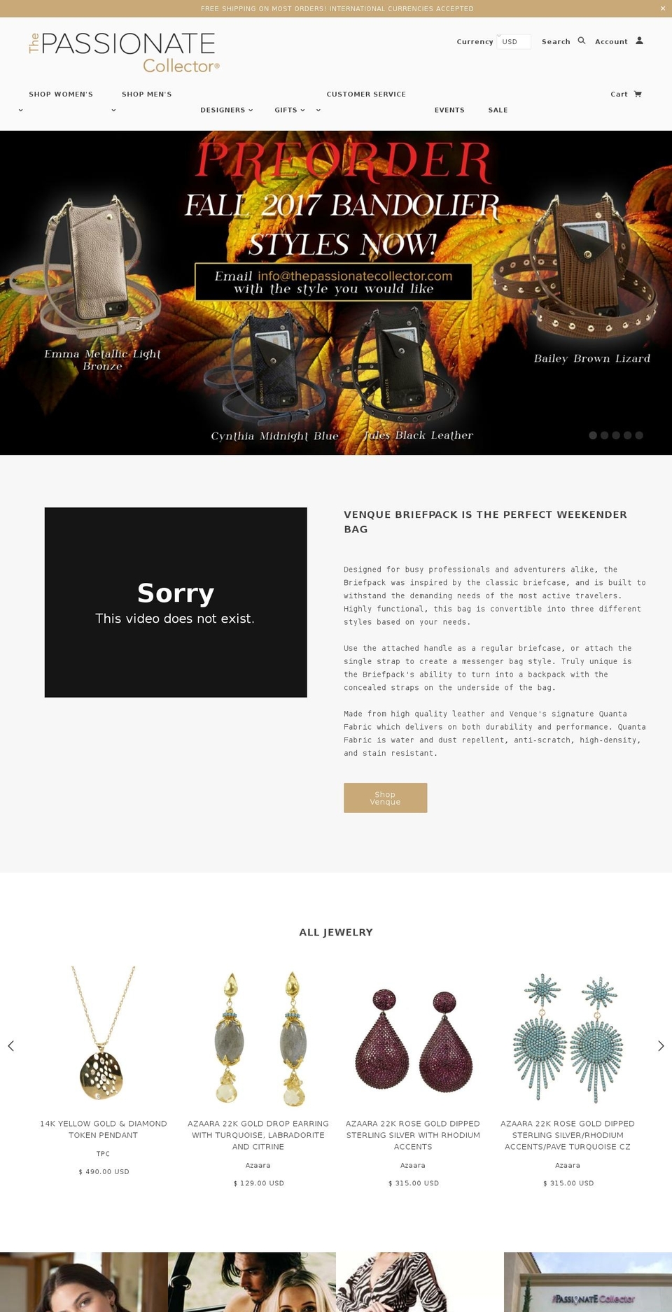 thepassionatecollectors.com shopify website screenshot
