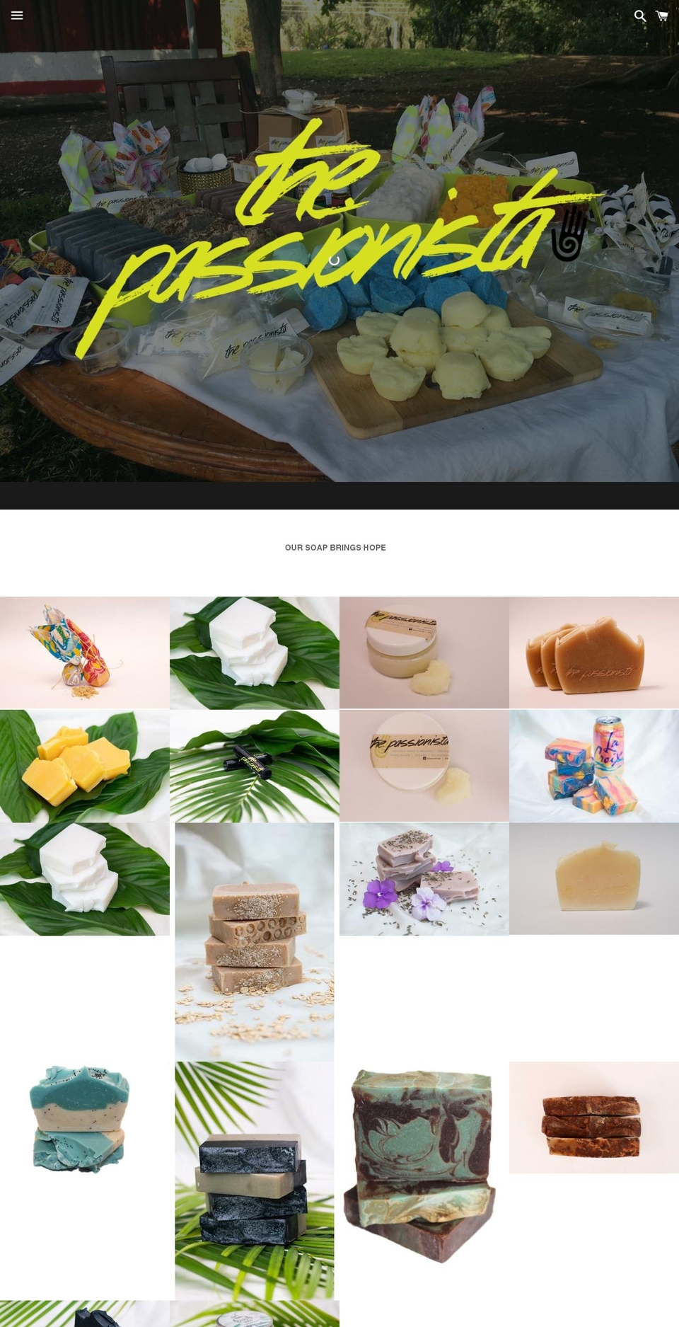 thepassionistacr.com — Shopify storefront screenshot