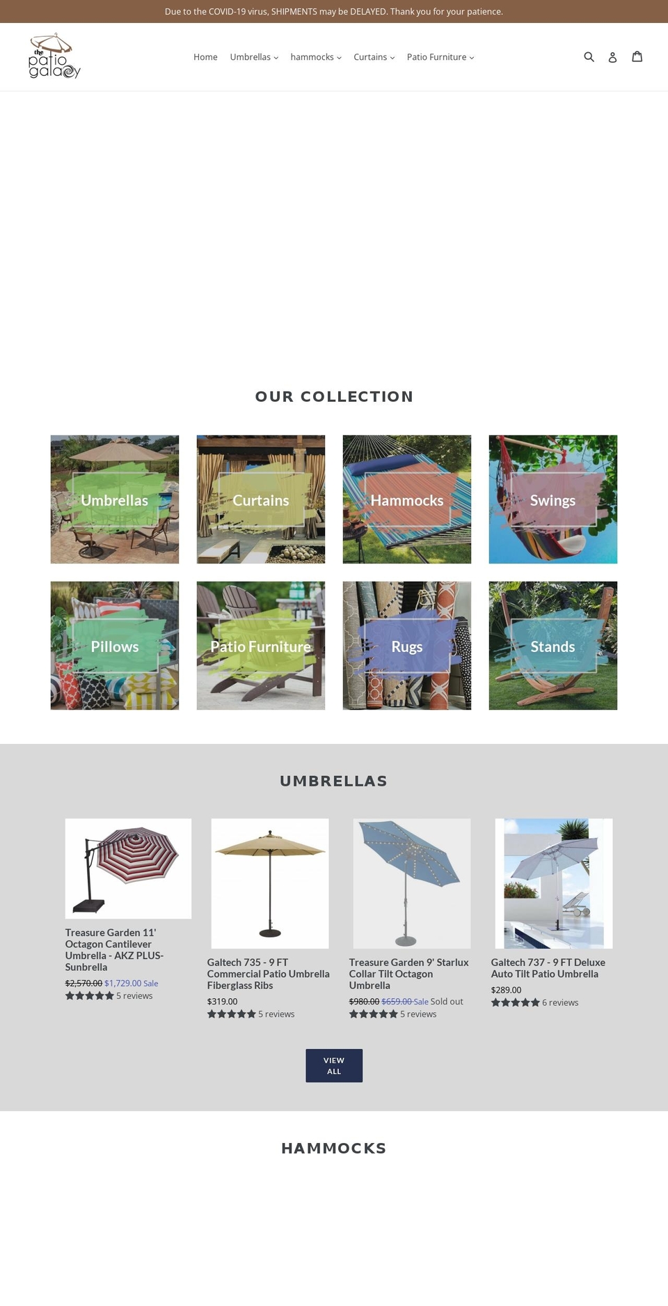 thepatiogalaxy.com shopify website screenshot