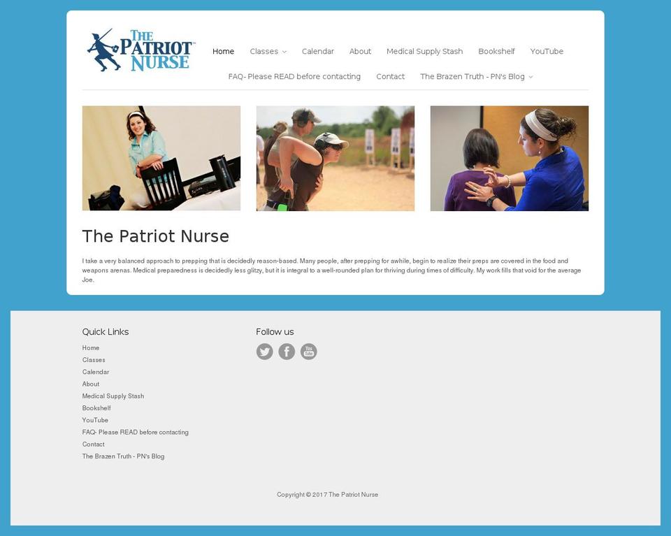 thepatriotnurse.com shopify website screenshot