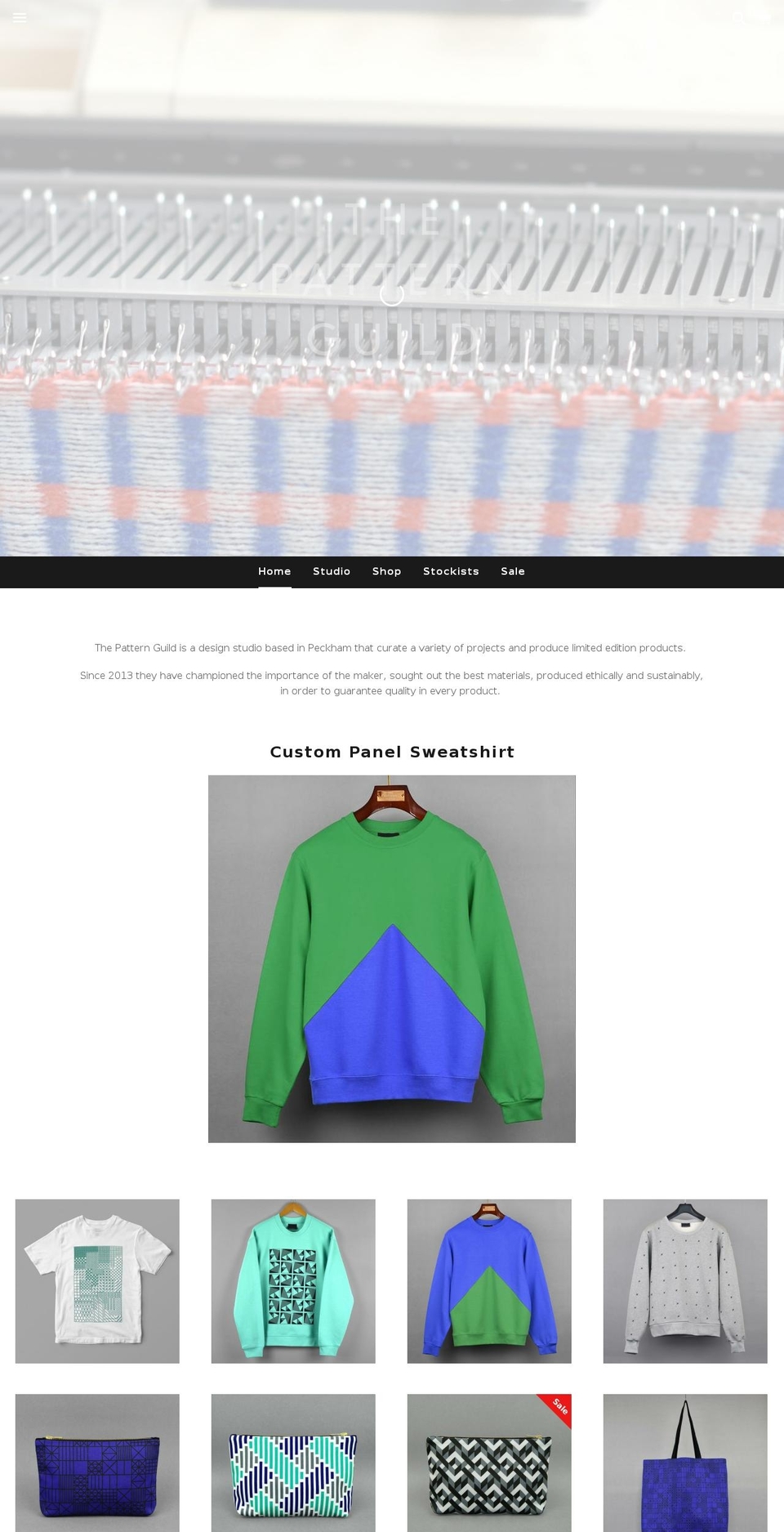 thepatternguild.com — Shopify storefront screenshot