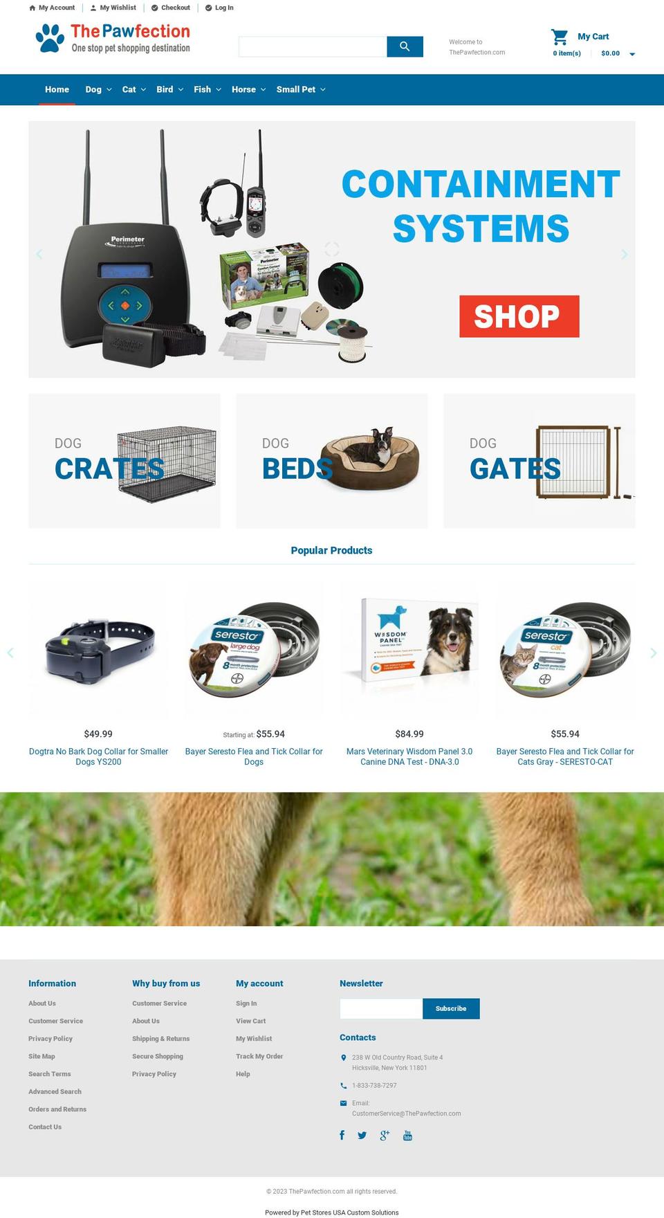 thepawfection.com — Shopify storefront screenshot