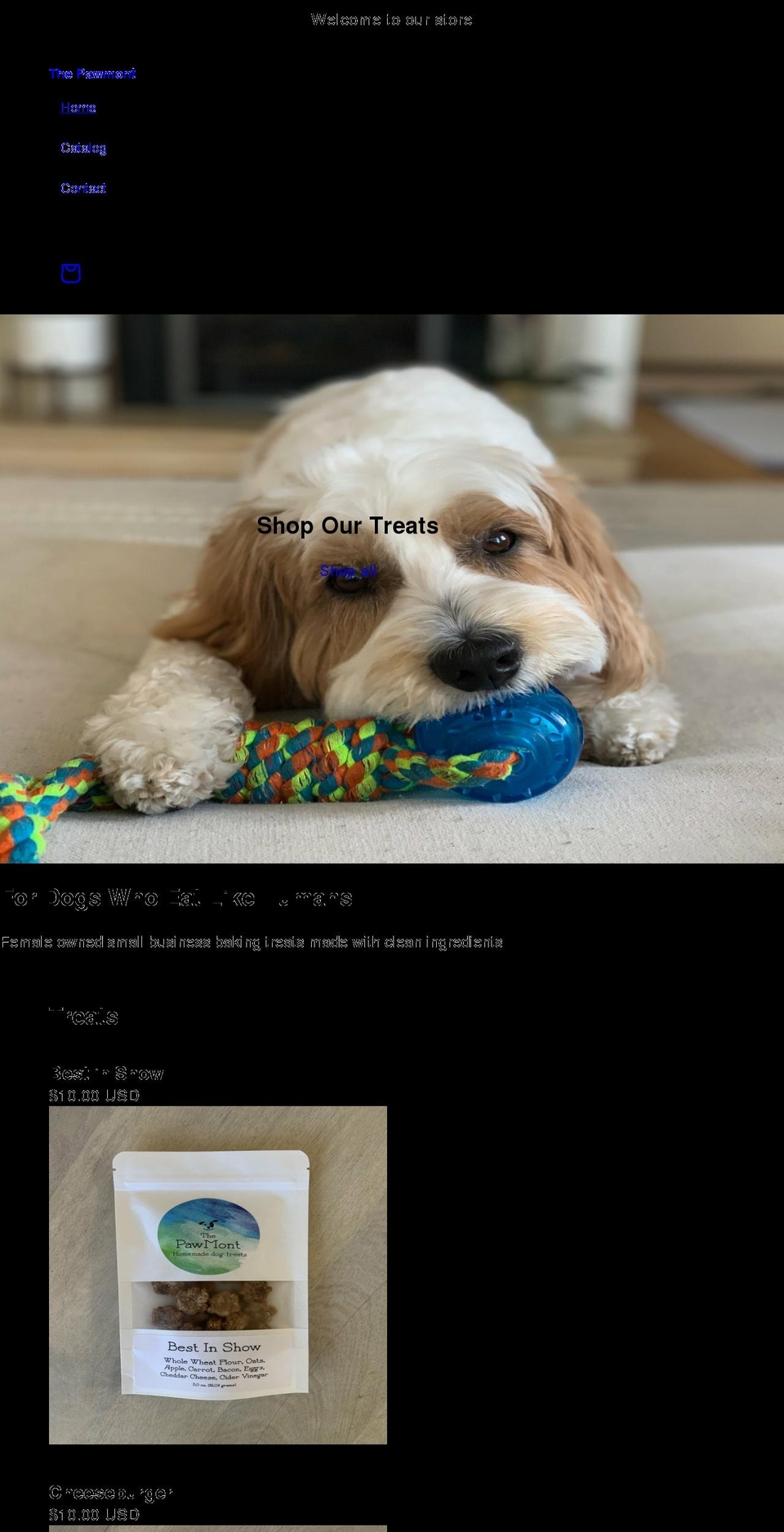 thepawmont.com shopify website screenshot