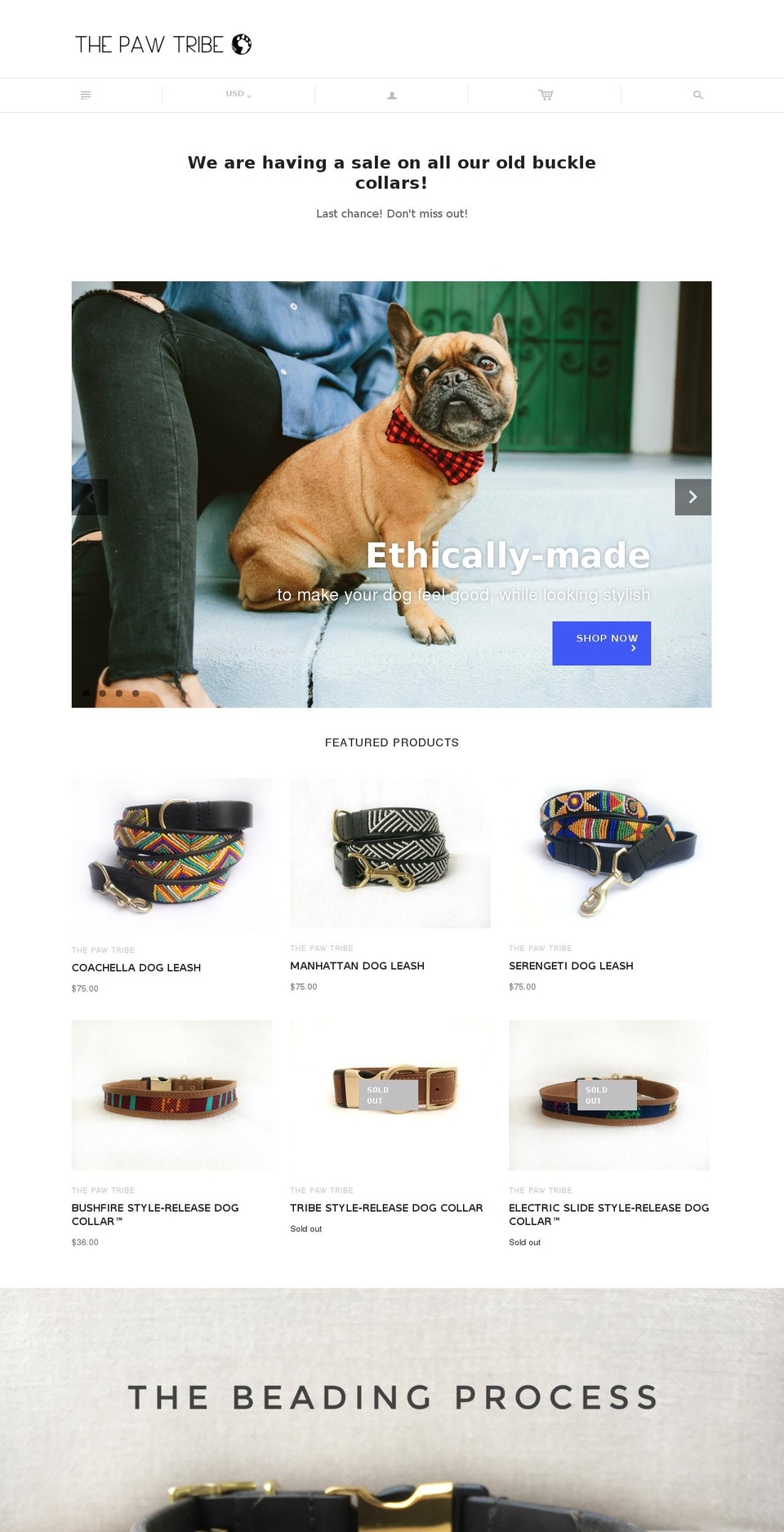thepawtribe.com shopify website screenshot