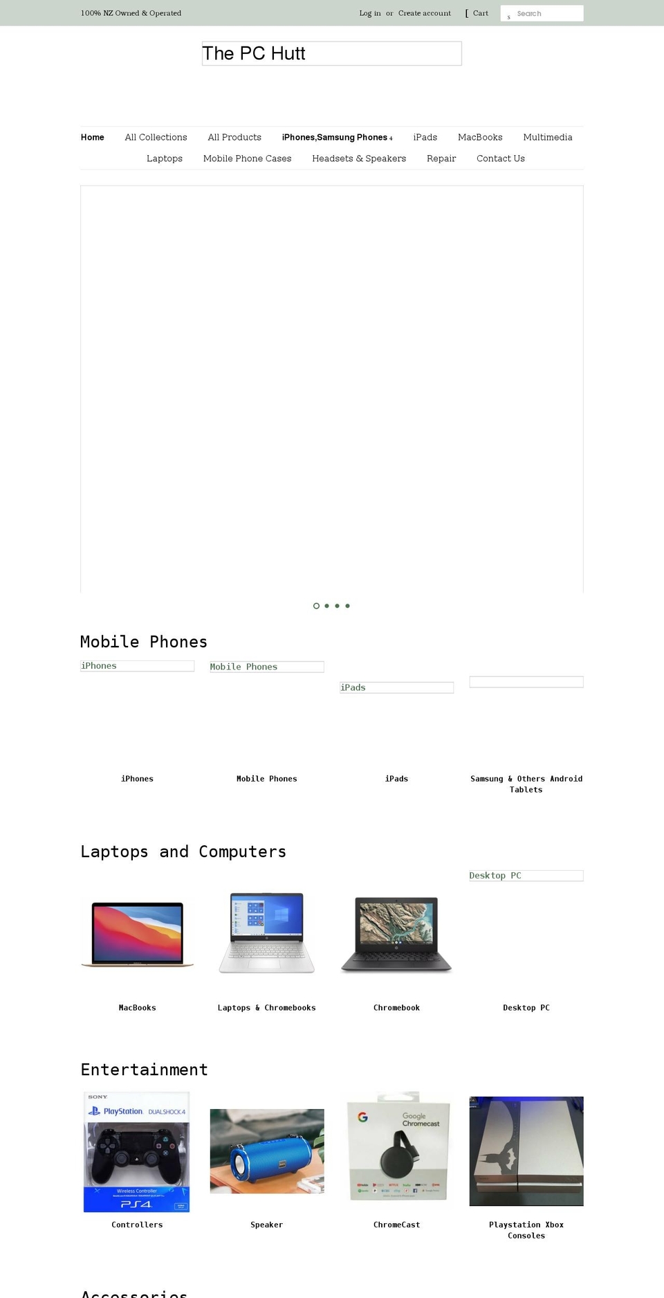 thepchutt.co.nz shopify website screenshot