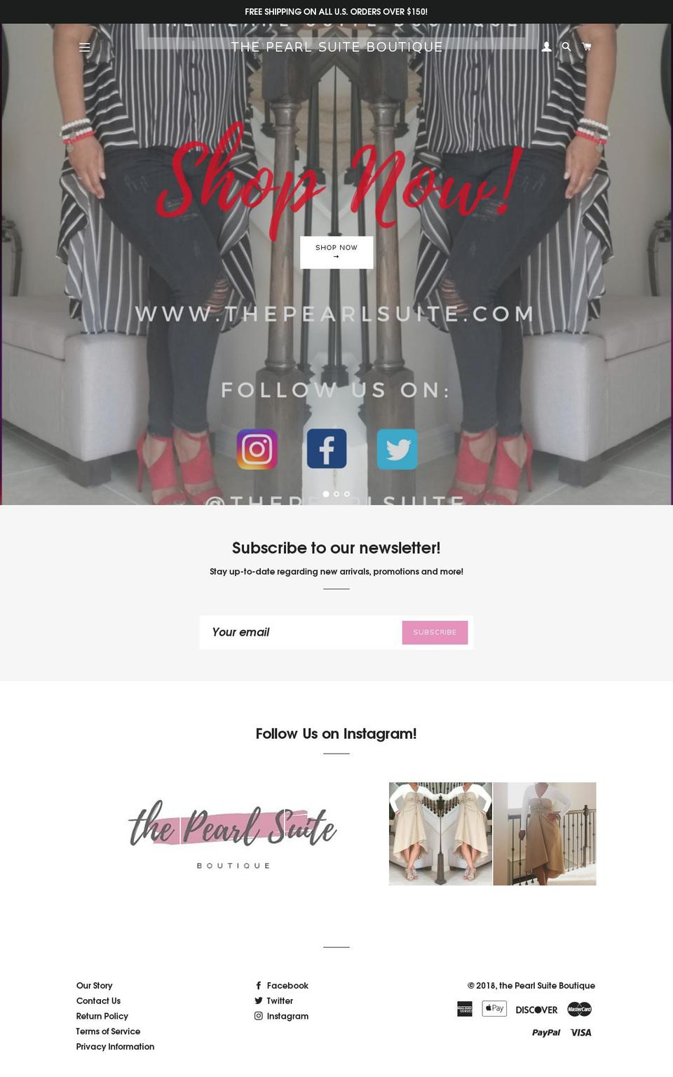 thepearlsuite.com shopify website screenshot