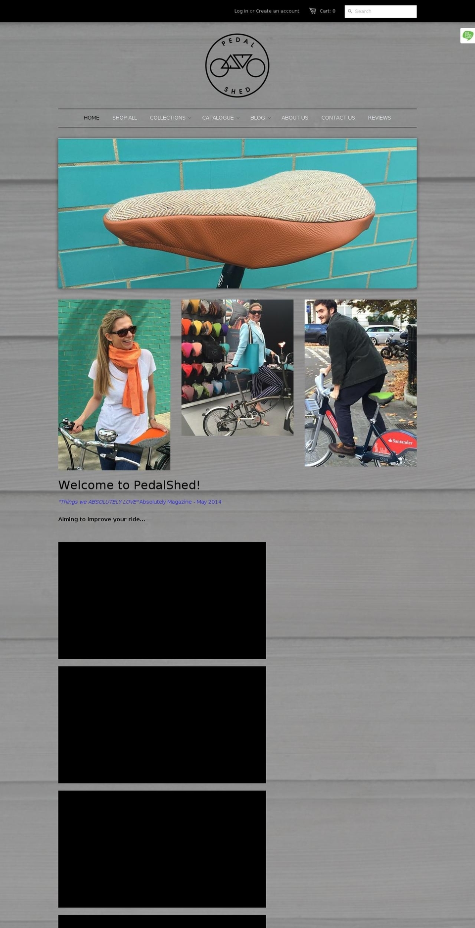 thepedalshed.com — Shopify storefront screenshot