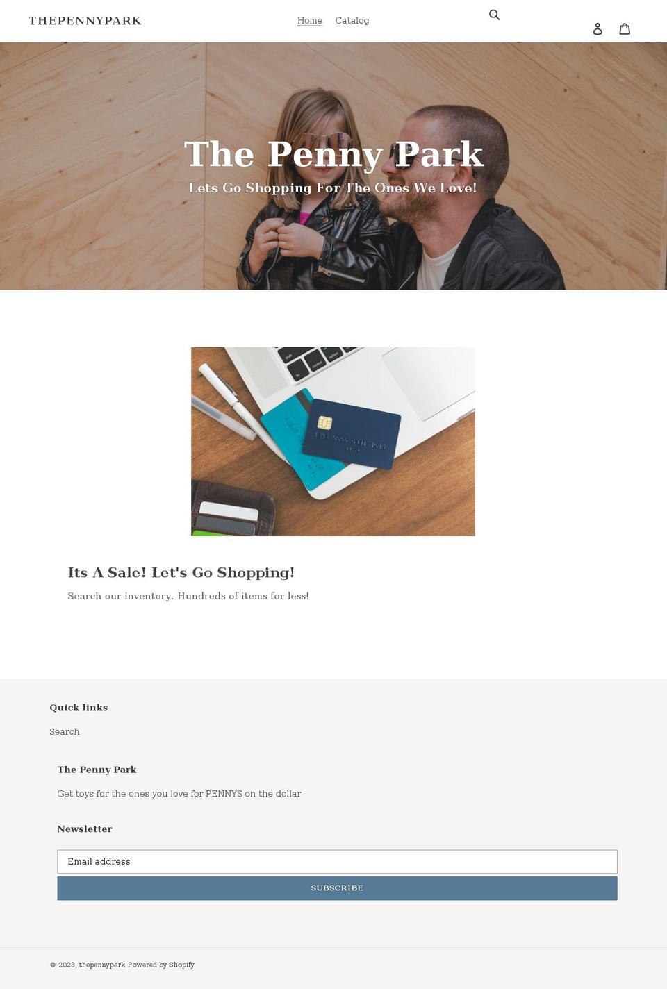 thepennypark.com shopify website screenshot